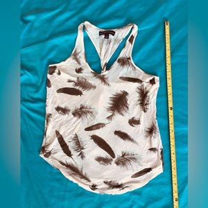 Rock & republic light pink/black lightweight tank top